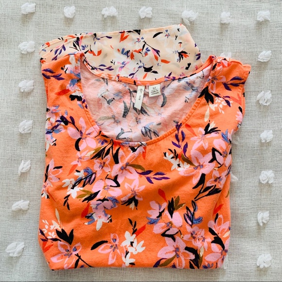 🍋 3/$20 Cato est 1946 sleeveless floral top M - Picture 3 of 6